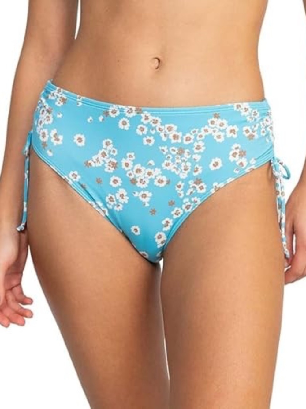 Roxy Women's Juniors' Beach Classics Floral-Print Tie-Side Bikini Bottom (Maui B